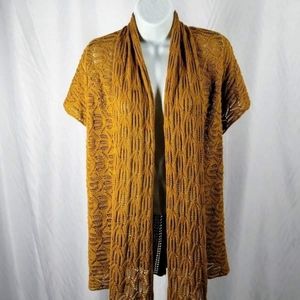 Anthropologie Guinevere short sleeve knit cardigan size small